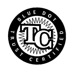 TC BLUE DOT TRUST CERTIFIED trademark