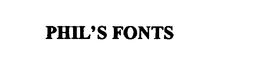 PHIL'S FONTS trademark
