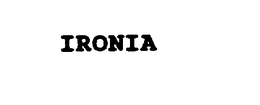 IRONIA trademark