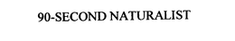 90-SECOND NATURALIST trademark