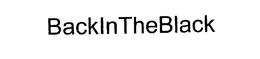 BACKINTHEBLACK trademark
