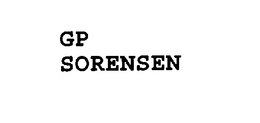 GP SORENSEN trademark