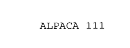 ALPACA 111 trademark