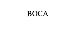 BOCA trademark