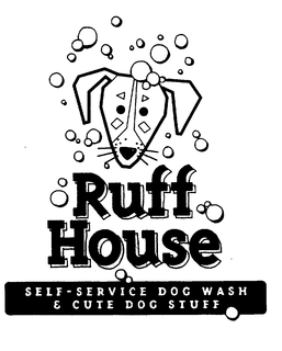 RUFF HOUSE SELF-SERVICE DOG WASH & CUTEDOG STUFF trademark