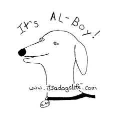 IT'S AL-BOY! WWW.ITSADOGSLIFE.COM trademark