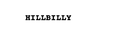 HILLBILLY trademark