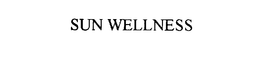 SUN WELLNESS trademark