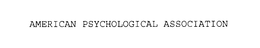 AMERICAN PSYCHOLOGICAL ASSOCIATION trademark