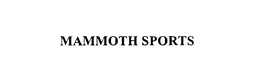 MAMMOTH SPORTS trademark