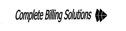 COMPLETE BILLING SOLUTIONS trademark