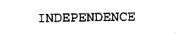 INDEPENDENCE trademark