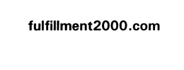 FULFILLMENT2000.COM trademark