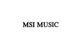 MSI MUSIC trademark