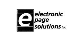 ELECTRONIC PAGE SOLUTIONS INC THE KEY TO ELECTRONIC DOCUMENTS trademark
