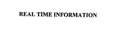 REAL TIME INFORMATION trademark