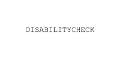DISABILITYCHECK trademark