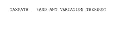 TAXPATH trademark