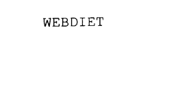 WEBDIET trademark
