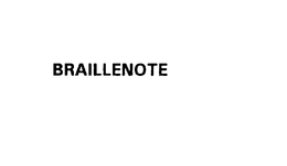 BRAILLENOTE trademark