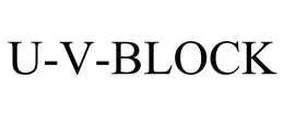 U-V-BLOCK trademark