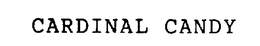 CARDINAL CANDY trademark