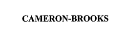 CAMERON-BROOKS trademark