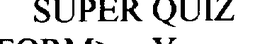 SUPER QUIZ trademark