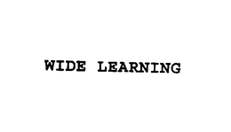 WIDE LEARNING trademark
