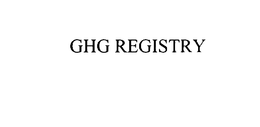GHG REGISTRY trademark