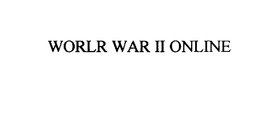WORLR WAR II ONLINE trademark
