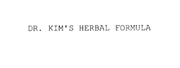 DR. KIM'S HERBAL FORMULA trademark