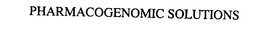 PHARMACOGENOMIC SOLUTIONS trademark