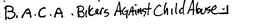 B.A.C.A. BIKERS AGAINST CHILD ABUSE trademark