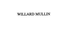 WILLARD MULLIN trademark