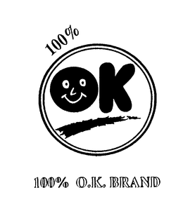 100% O.K. BRAND trademark