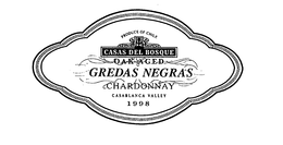 GREDAS NEGRAS CHARDONAY PRODUCE OF CHILE CASAS DEL BOSQUE OAK AGED CASABLANCA VALLEY 1998 trademark