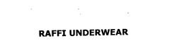 RAFFI UNDERWEAR trademark