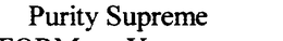 PURITY SUPREME trademark
