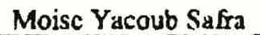 MOISE YACOUB SAFRA trademark