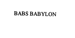 BABS BABYLON trademark