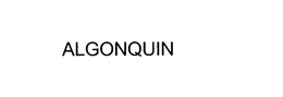 ALGONQUIN trademark