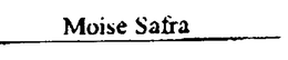 MOISE SAFRA trademark