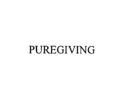 PUREGIVING trademark