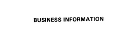 BUSINESS INFORMATION trademark