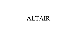 ALTAIR trademark