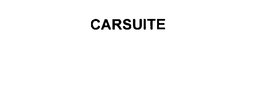 CARSUITE trademark