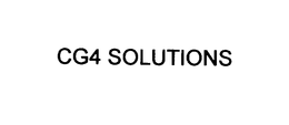 CG4 SOLUTIONS trademark