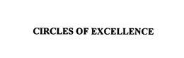 CIRCLES OF EXCELLENCE trademark
