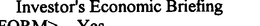 INVESTOR'S ECONOMIC BRIEFING trademark